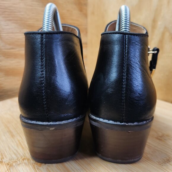 Vionic Jolene Womens Black Leather Chunky Heel Ankle Boots Size 8.5 - Picture 5 of 10